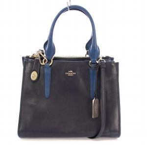 クロスビー キャリーオール 2WAY ハンドバッグ ショルダーバッグ レザー パイソン型押し ロゴチャーム