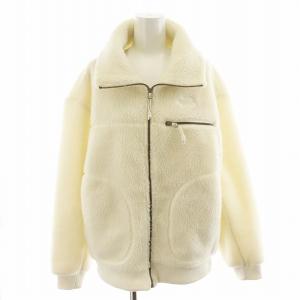 ホワイトレーベル 24AW パピー フリースジャケット PUFFY FLEECE JACKET ロゴ S