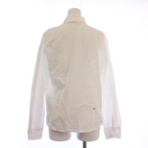 45R スーピマオーガニックバチストのレースブラウス F ホワイト 71130144