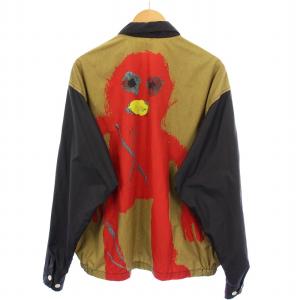 Larry Clark Swing Top ステンカラージャケット アウター 裏地メッシュ ロゴ プリント