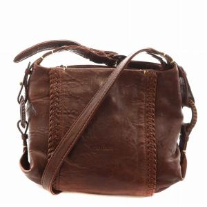ショルダーバッグ レザー 茶 ブラウン /AN3