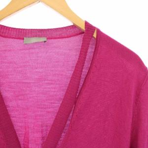 DIOR HOMME カットアウトデザイン カーディガン ニット 長袖 XS ピンク 9S3420240016 /TK