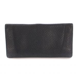 Salvatore Ferragamo 長財布 ロングウォレット 二つ折り レザー ガンチーニ ロゴ 黒 ブラック /BB OH