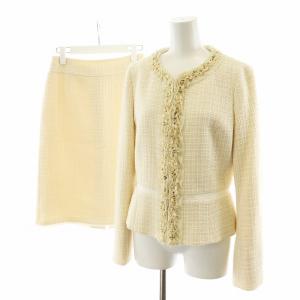 コレクション collection スーツ セットアップ ノーカラージャケット フレアスカート ひざ丈