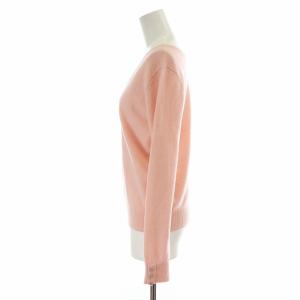 PAULE KA ニット カットソー 長袖 Vネック カシミヤ M ピンク /AN27