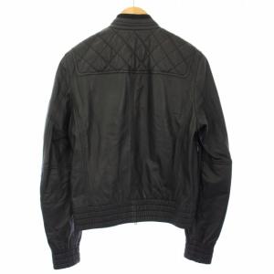 Neil Barrett ラムレザージャケット シングル ブルゾン アウター XS 黒 /TK