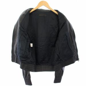 Neil Barrett ラムレザージャケット シングル ブルゾン アウター XS 黒 /TK