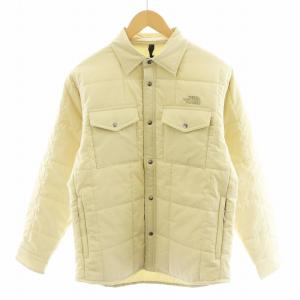 メドウウォームシャツ MEADOW WARM SHIRT 中綿ジャケット ロゴ S ベージュ NY82331
