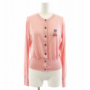 24AW 上國料萌衣コラボ チェリーカーディガン F ピンク RWNT244027 /AN27