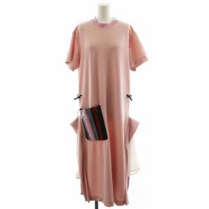 ワンピース 半袖 ロング丈 ピンク /AN47