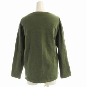 SAINT JAMES バスクシャツ カットソー ボートネック 長袖 36 カーキ /RO