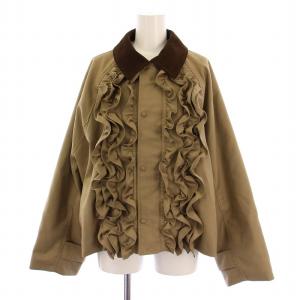 25SS フリルワークジャケット 中綿ジャケット ジップアップ F ベージュ RWFJ251040 /BM