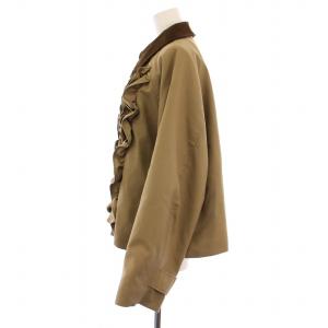 furfur 25SS フリルワークジャケット 中綿ジャケット ジップアップ F ベージュ RWFJ251040 /BM