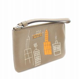 COACH ジャン ミシェル バスキア Jean Michel Basquiat リストレット ポーチ レザー 茶