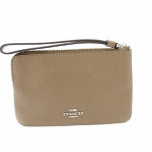 COACH ジャン ミシェル バスキア Jean Michel Basquiat リストレット ポーチ レザー 茶