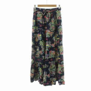 BEAMS BOY 別注ハワイヤンティアードスカート ロング ネイビー 13-27-0646-086 /NQ