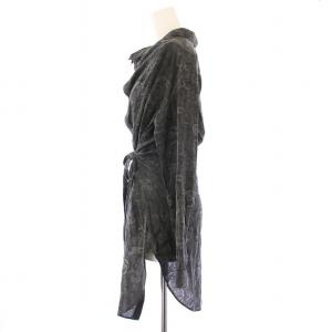 MIHARA YASUHIRO シャツ ブラウス 長袖 レギュラーカラー 総柄 グレー /BB