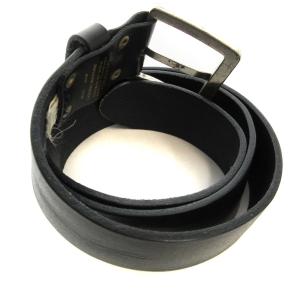 DIESEL EXTRA TOUGH BROKKU 00S2ZL ベルト レザー ロゴ 90/36 黒 ブラック /RO