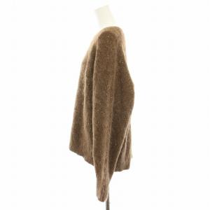 JOURNAL STANDARD L'ESSAGE 24AW アルパカMIX スパンコールニットプルオーバー セーター 長袖 茶 ブラウン 24080370229040