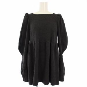 CELFORD ペプラムニットプルパンツセットアップ イージーパンツ 38 グレー CWNO215043 /TK