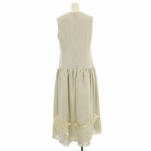 CELFORD 19SS エンブロイダリーロングドレス CWFO192039 ノースリーブ ワンピース ロング 刺繍 38