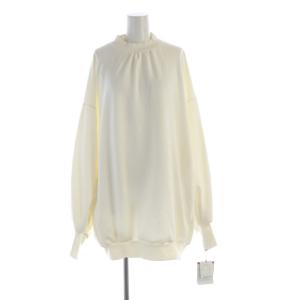 ESSENTIAL タグ付き バルーンスリーブ&コクーンボディー裏起毛スウェット トレーナー 長袖 38