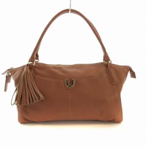 ハンドバッグ レザー タッセル ピンク /RO