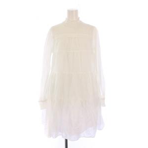 シャツ ブラウス 長袖 チュニック丈 S 白 /BM