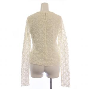 IENA ペイズリーストレッチレースプルオーバー カットソー 長袖 クルーネック F アイボリー 24070900200530