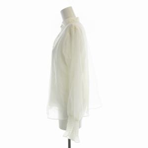 CELFORD タグ付き オーガンジーブラウス シャツ 長袖 インナー付き F 白 ホワイト CWFB221110 /EE