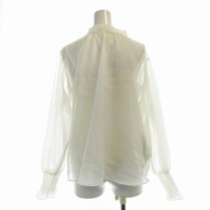 CELFORD タグ付き オーガンジーブラウス シャツ 長袖 インナー付き F 白 ホワイト CWFB221110 /EE