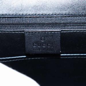 GUCCI ヴィンテージ トップハンドル ハラコ レザー ブラウン ブラック 000 1839