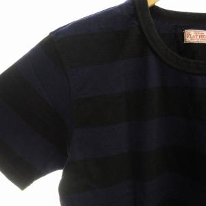 THE FLAT HEAD Tシャツ カットソー 半袖 ボーダー 40 青 ブルー /EE