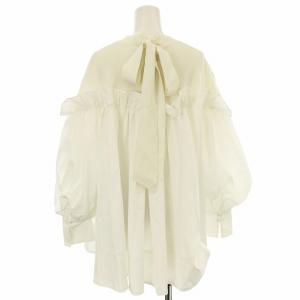 CELFORD 22SS バックリボンニットコンビプルオーバー シャツ CWNT221094 ブラウス パフスリーブ 長袖