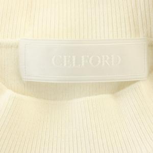 CELFORD 22SS バックリボンニットコンビプルオーバー シャツ CWNT221094 ブラウス パフスリーブ 長袖