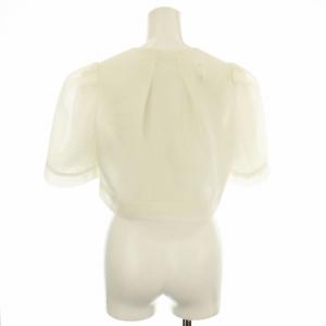 CELFORD 23SS ボリュームスリーブショートジャケット CWFJ232009 シアー メッシュ ボレロ 38 白