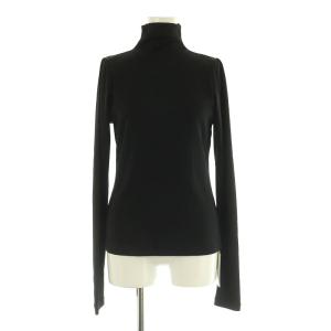 23AW シルケットハイネックカットソー ニット 長袖 38 ブラック /MY OS