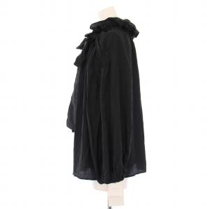 CELFORD スモックブラウス シャツ 長袖 ギャザー リボン F 黒 ブラック タグ付き CWFB244125 /BB