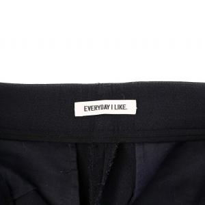 EVERYDAY I LIKE 22SS W cross straight Wクロスストレート ワイドパンツ 36 ネイビー 22030500807010