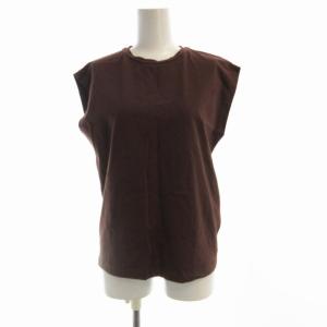 ORGANIC COTTON BIO N/S カットソー ノースリーブ 1 茶 ブラウン 168-4167550
