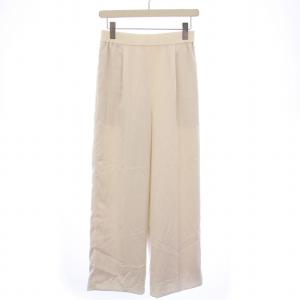 サテンワイドイージーパンツ ウエストゴム 38 アイボリー タグ付き YR2222-061SM /BB
