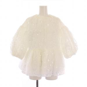 pas de chat フレアシャツ ブラウス スパンコール