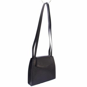 YVES SAINT LAURENT ショルダーバッグ レザー 黒 /TK OF