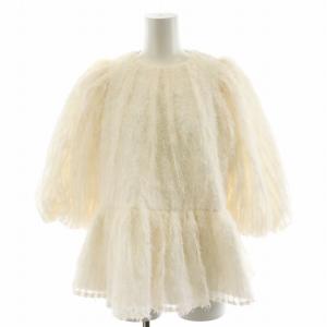 pas de deux ペプラム シャツ ブラウス F ホワイト BL-2230480