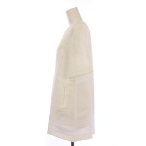 S Max Mara シャツ ブラウス 半袖 クルーネック 無地 麻 リネン 38 白 ホワイト /BB