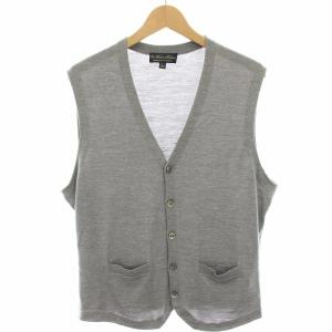 ニットベスト ジレ ウール L グレー 100163344 /HN