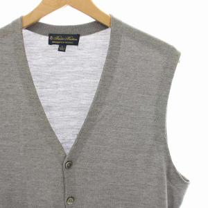 Brooks Brothers ニットベスト ジレ ウール L グレー 100163344 /HN