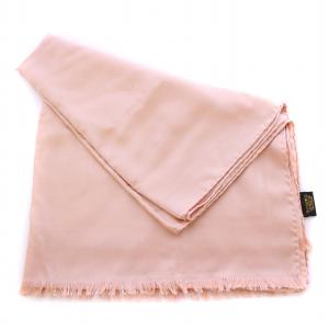 BVLGARI ロゴマニア ストール フリンジ シルク ピンク /BB OH