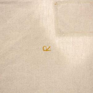 45R 24SS リネンツイードの908ベスト ジレ Vネック ベージュ 80410261