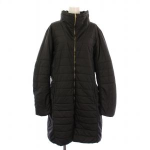 中綿コート スタンドカラー アウター ロング丈 48 黒 ブラック /BB